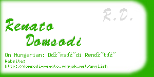 renato domsodi business card